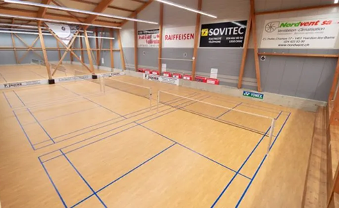 photo du centre de badminton d'Yverdon